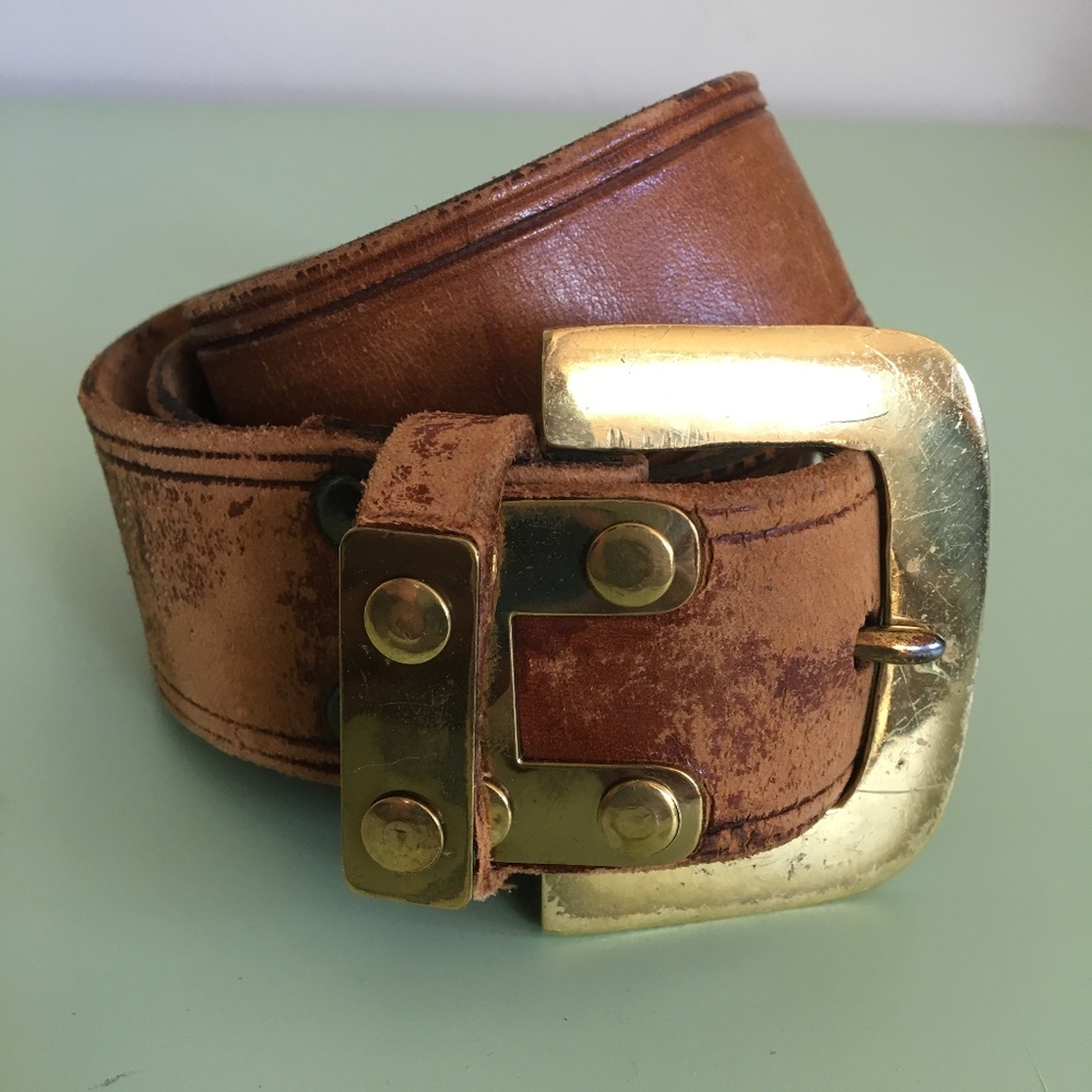 Vintage Western Kimberly Leather Belt